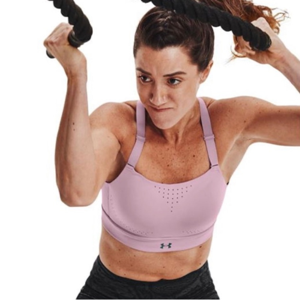 Under Armour Rush High Sports Bra Lilac 34B